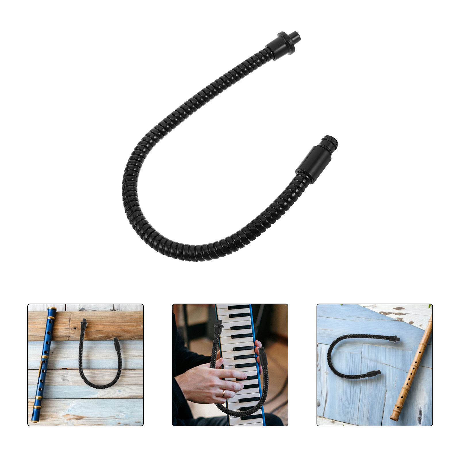 Musical Instrument You Blow - 32/37 키 멜로디카용 긴 금속 마우스피스