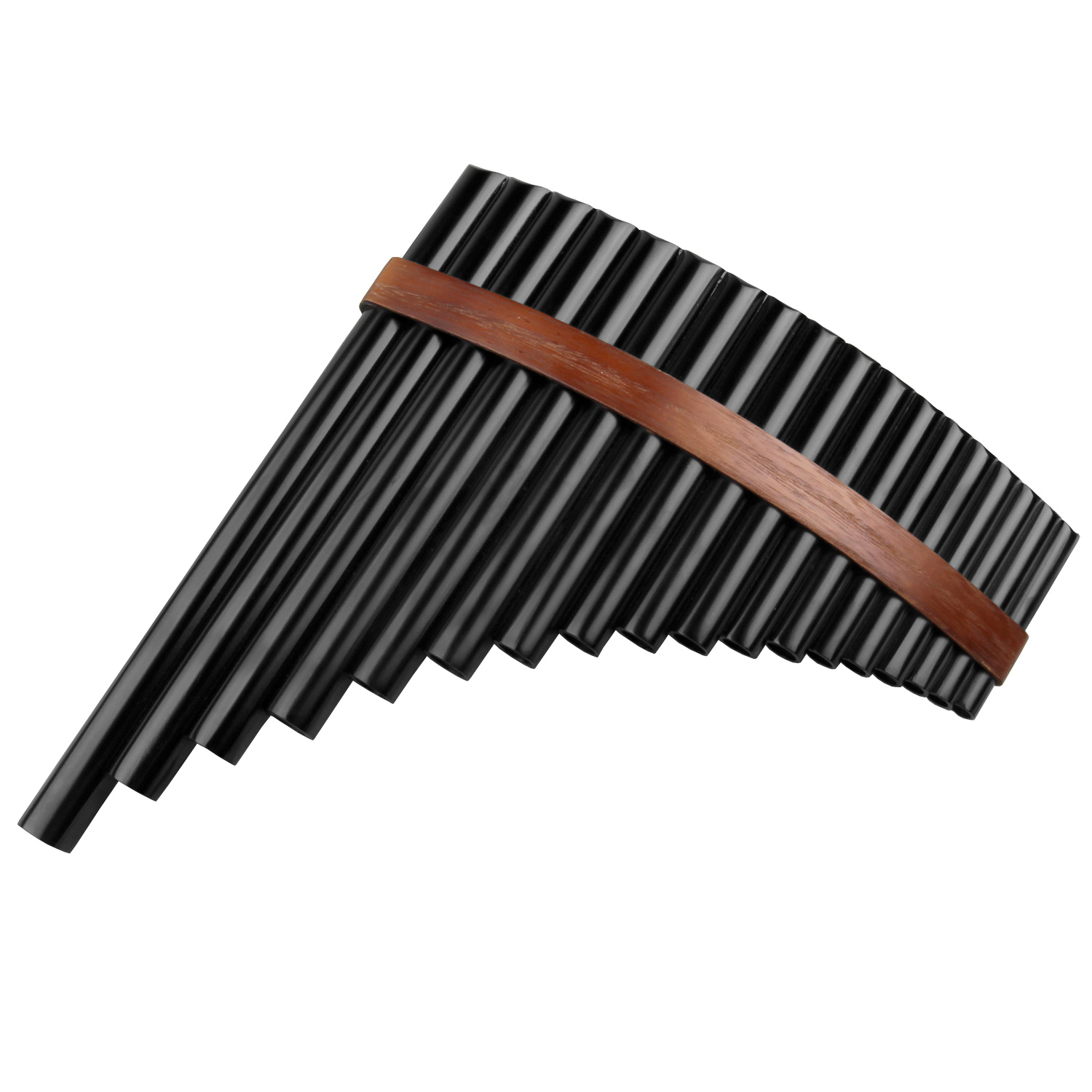Musical Instrument Pipe - 18개 파이프 브라운팬 플루트 F 키