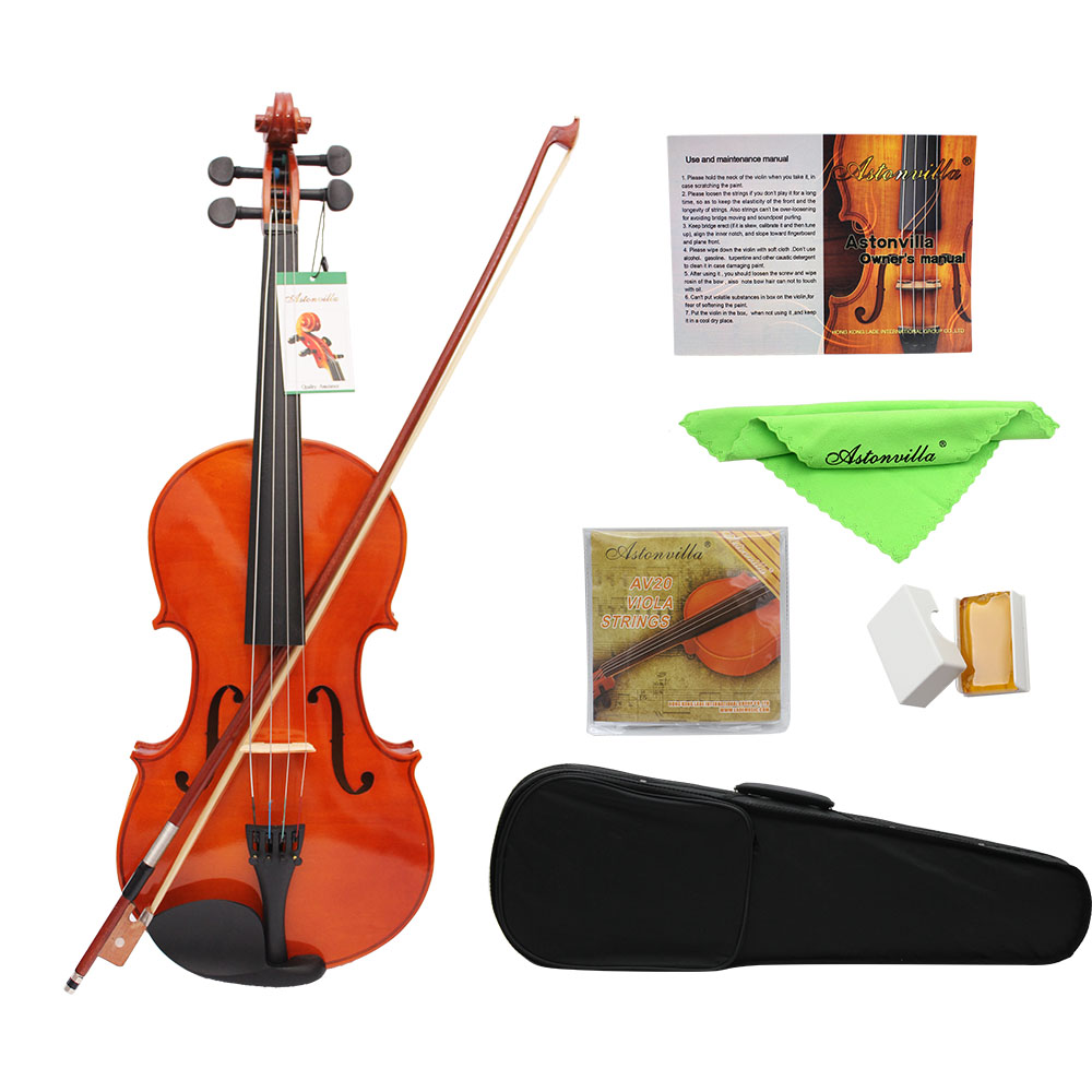 Musical Instrument Viola - 16인치 스프루스 원목 비올라 케이스 포함