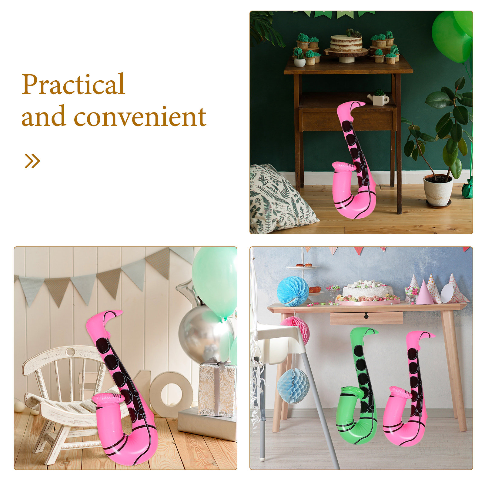 4개입 에어바운스 색소폰 파티 장식 60cm 에어바운스 - Musical Instrument You Blow 리뷰 및 가격