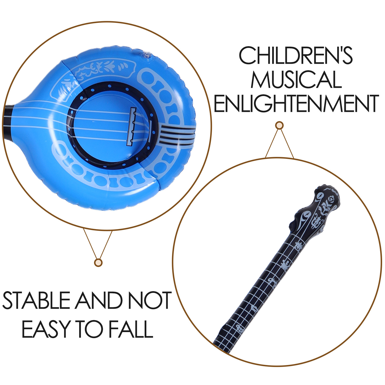 2개입 에어바운스 악기 밴조 트럼펫 음악 소품 어린이  - Musical Instrument You Blow 리뷰 및 가격