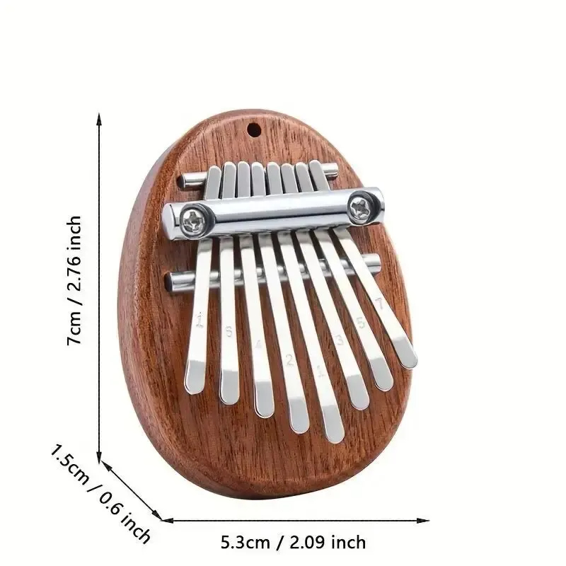 8 키 미니 우드 칼림바 고품질 절묘한 손가락 엄지 피 - Musical Instrument Balalaika 리뷰 및 가격