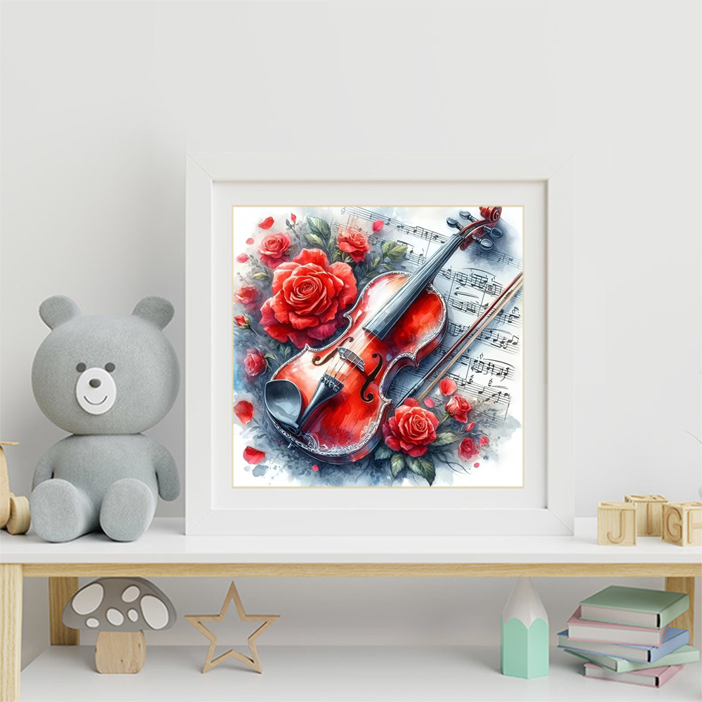 에버샤인 DIY 다이아몬드 페인팅 바이올린 풀 스퀘어  - Musical Instrument Cello 리뷰 및 가격