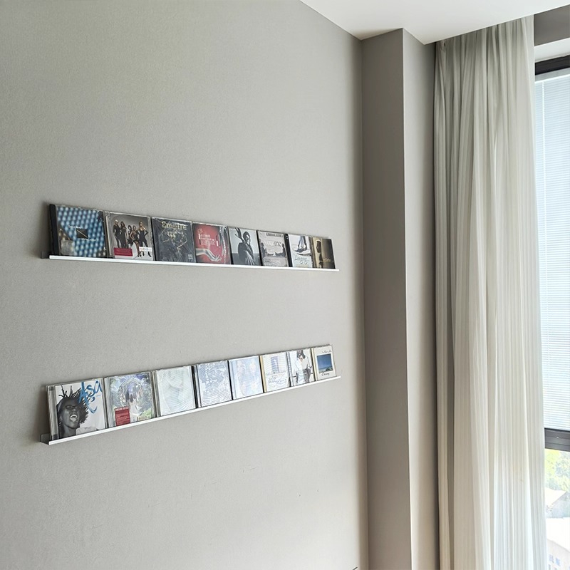 벽걸이 CD 진열대 음악 앨범 보관 랙 철제 아트 실버 - L Musical Instrument 리뷰 및 가격