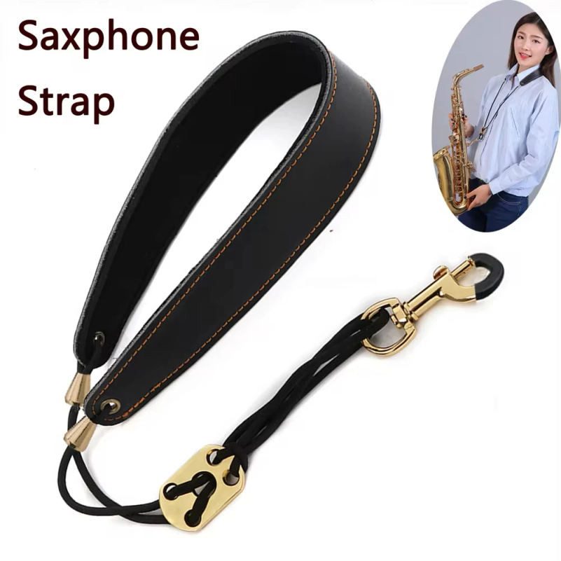 가죽 색소폰 스트랩 색소폰 끈 목걸이 스트랩 보호 넥  - Musical Instrument Oboe 리뷰 및 가격