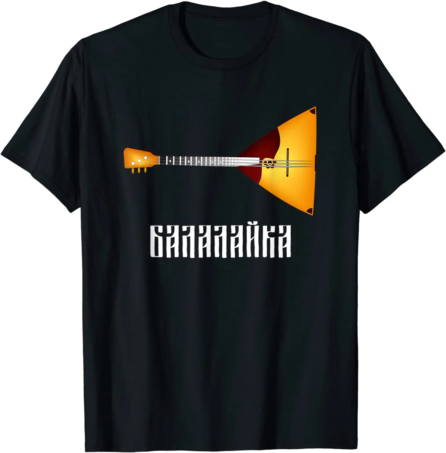러시아 전통 악기 발랄라이카 티셔츠. 여름 코튼 O 넥 - Musical Instrument Balalaika 리뷰 및 가격
